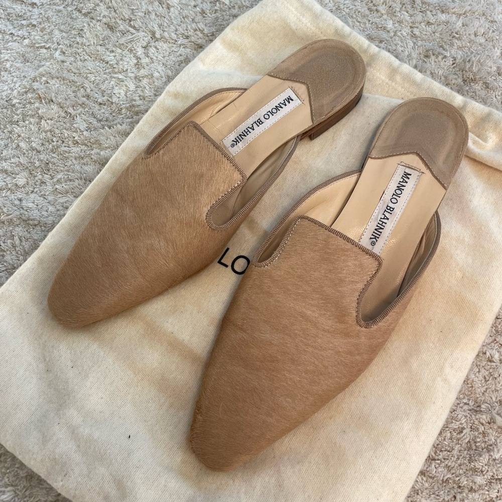 Ponyhair Manolo Blahnick Mules